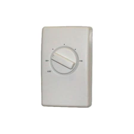 Tpi TPI Wall Mount Thermostat Single Pole For Unit Heaters, 120-277v S2025H10AA S2025H10AA